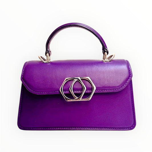 Vicky Mini leather purple Bag