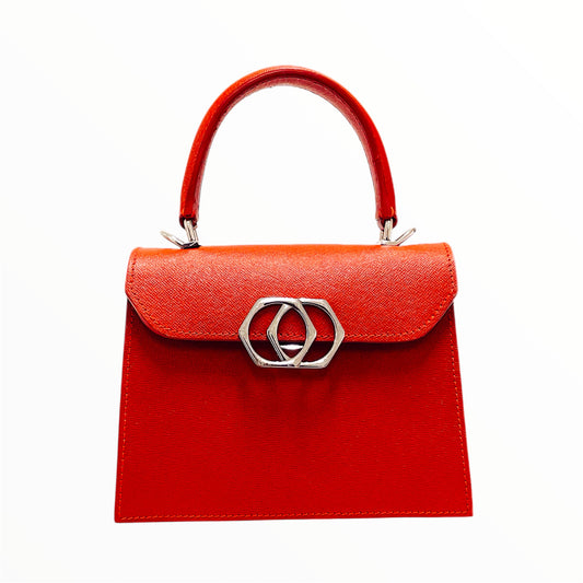 Victoria Top Handle Magenta Bag