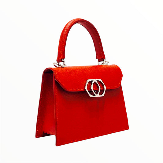 Victoria Top Handle Magenta Bag