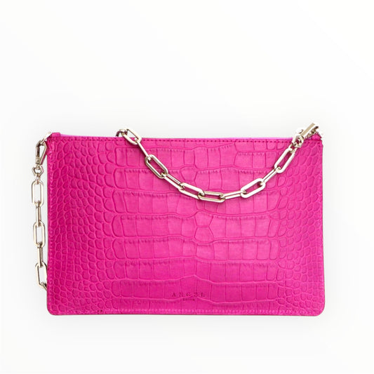 Michael Crocodile Embossed Pouch