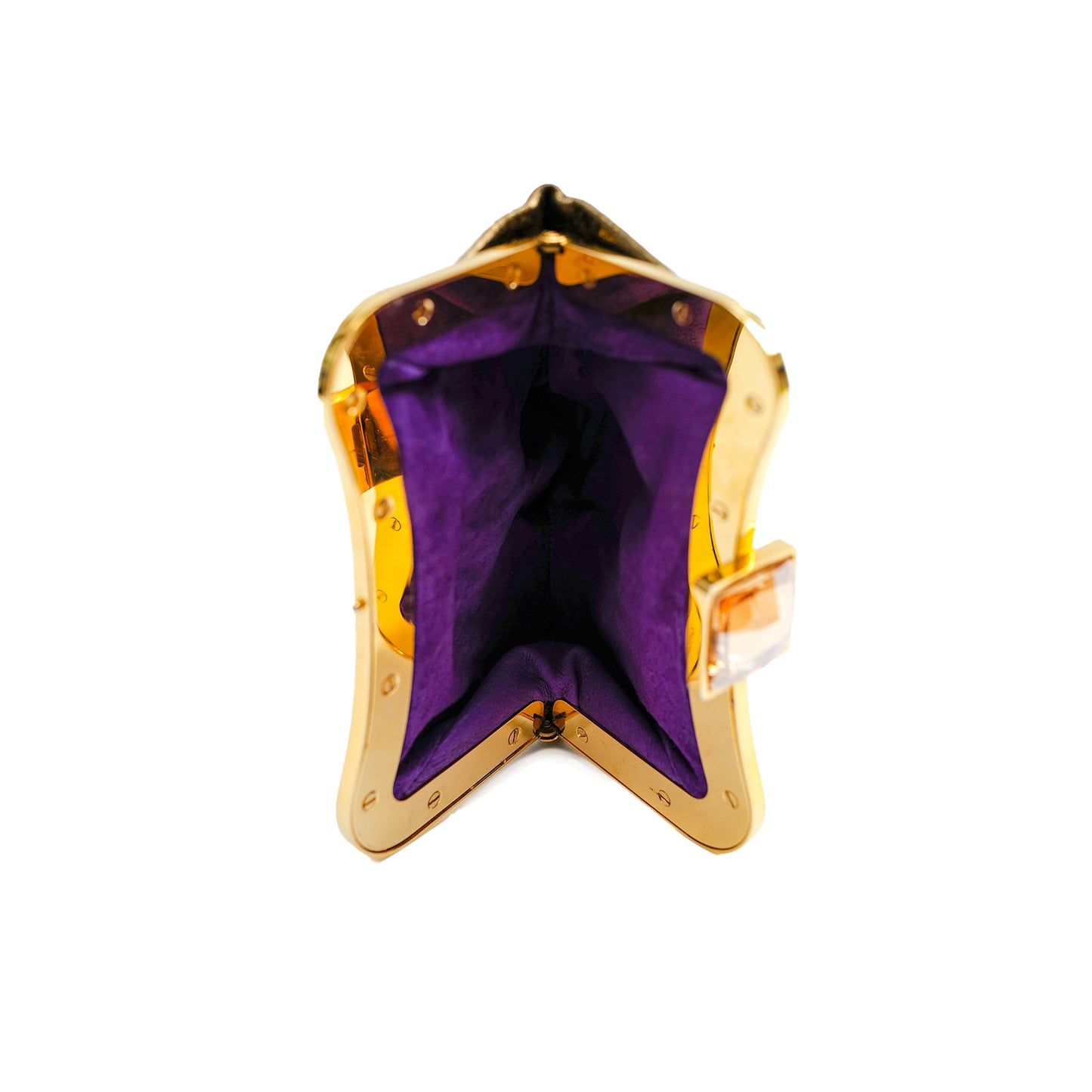 Raphael Metallic Gold Clutch