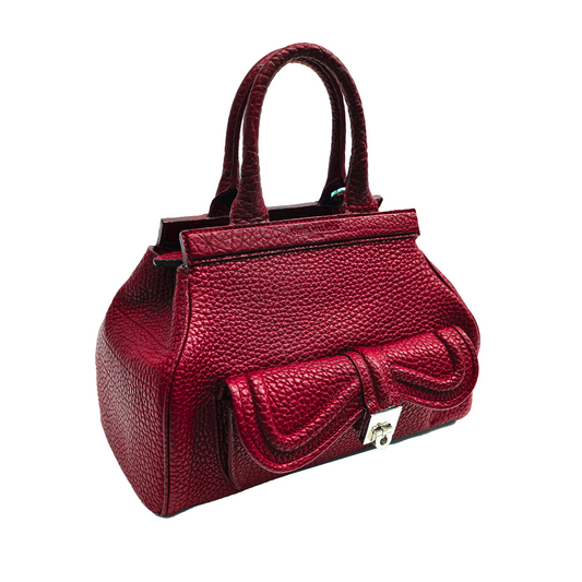 The Angel bag, Burgundy bag, Top handle bag, Angel bag