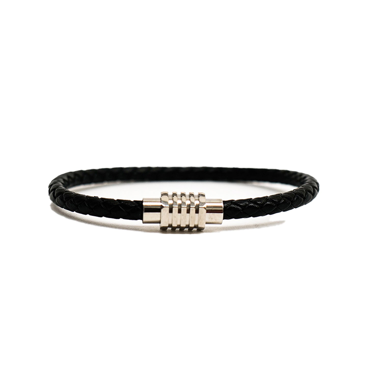 Stainless Steel leather Braided Bracelet