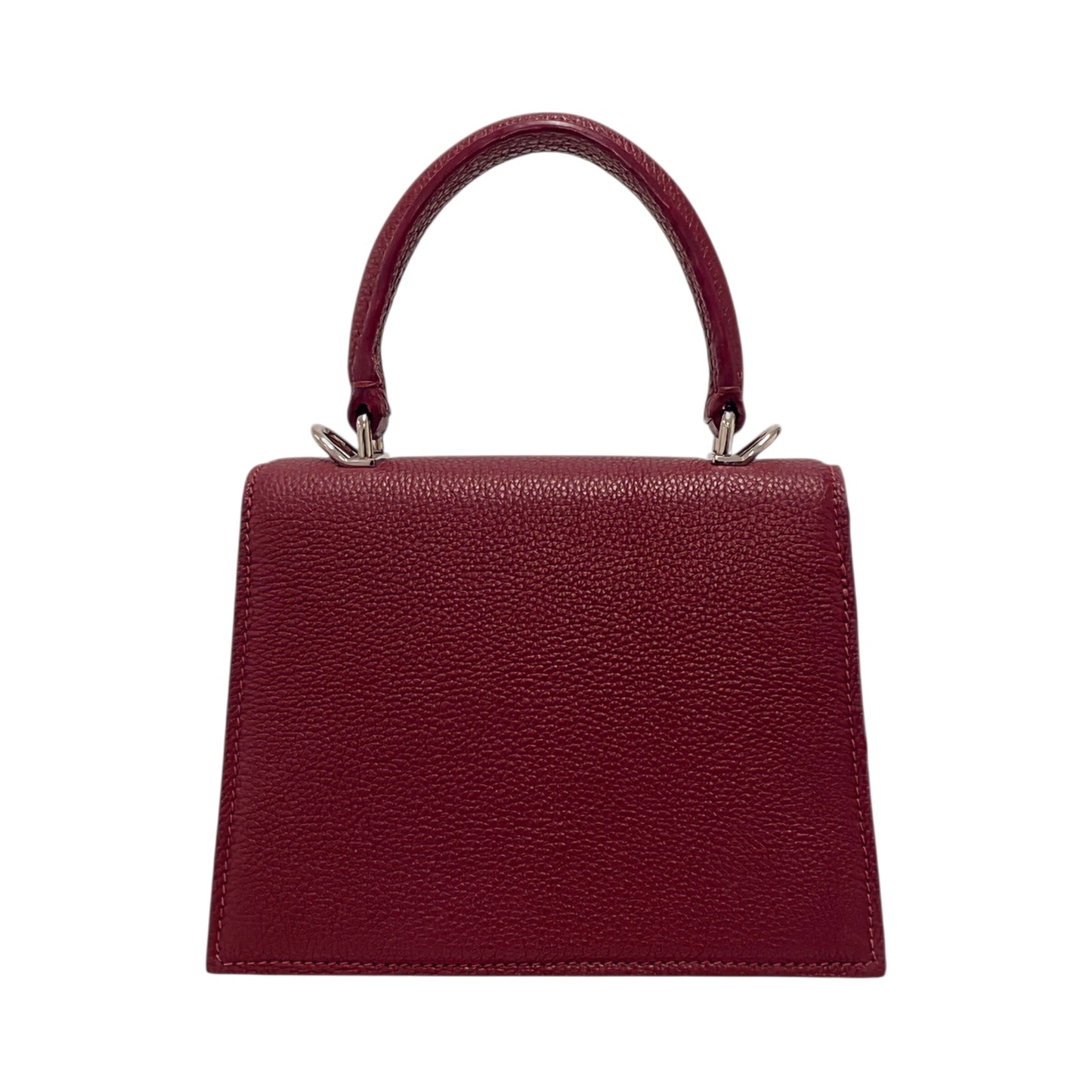 Victoria Top Handle Burgundy Bag